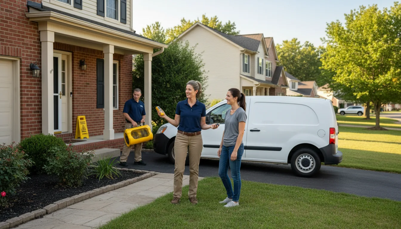 Residential water damage restoration in Whitesville, KY